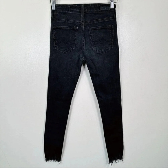 Ag ADRIANO GOLDSCHMIED Womens Size  24 The Farrah Skinny Ankle Chew Hem Jeans - Picture 14 of 14